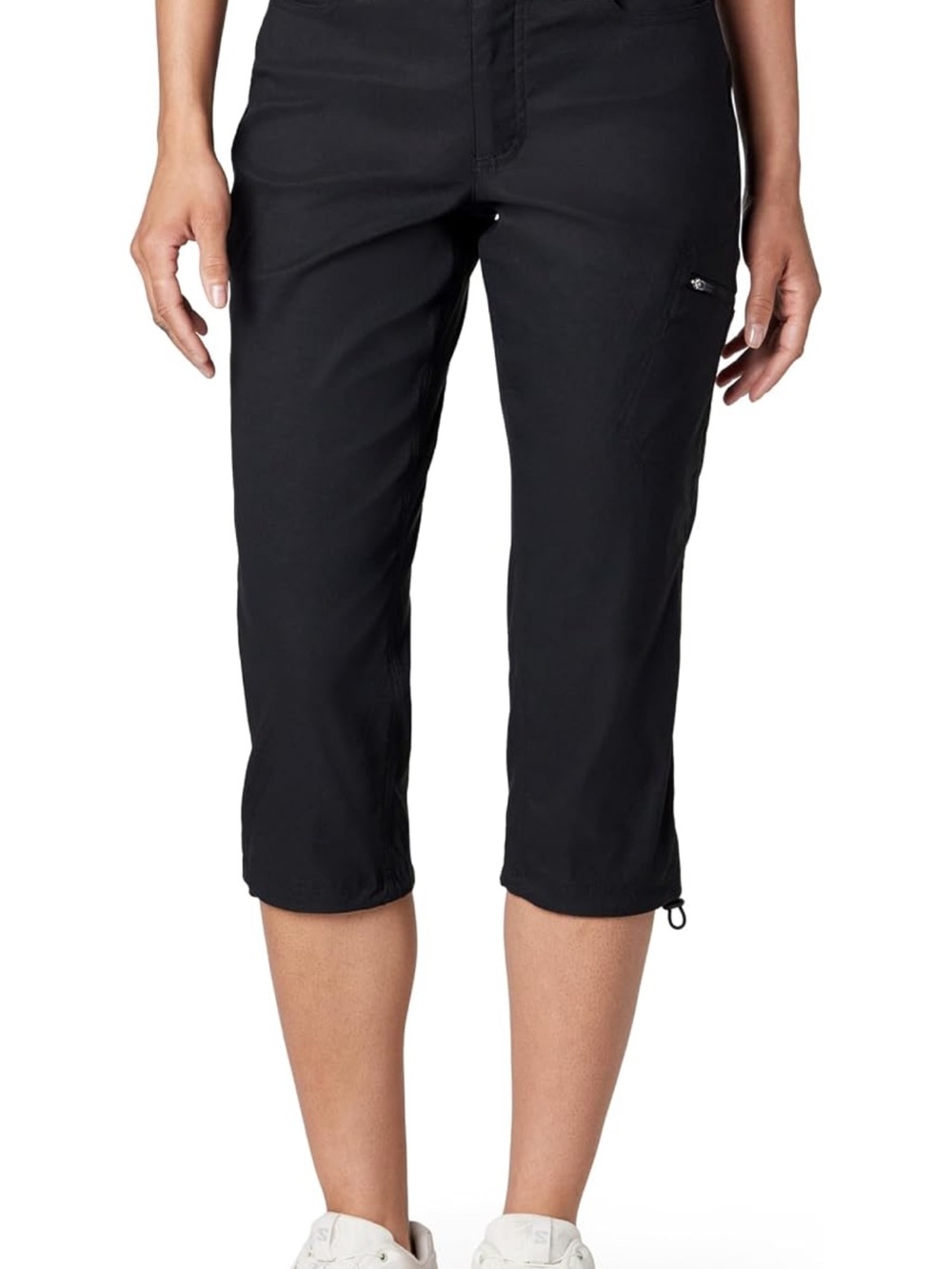 Eddie Bauer Black Cropped Performance Capris